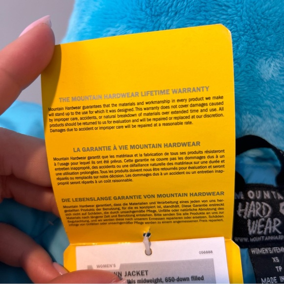 NWT Mountain hard wear blue puffer coat - Picture 5 of 7